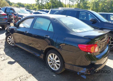 2009 Toyota Corolla S из США, поврежденный, VIN 2T1BU40EX9C144626